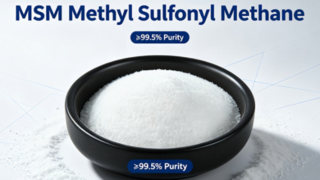 Độ tương phản kích thước hạt bột Dimethyl Sulfone MSM | Lưới 20-40 & Lưới 60-80