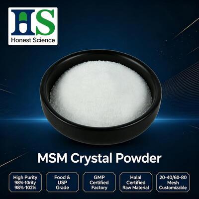 Bột MSM đạt chứng nhận ISO & GMP | Nhà cung cấp nguyên liệu Dimethyl Sulfone số lượng lớn